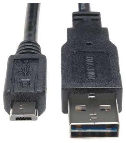 

TRIPP LITE UR050-010 Reversible USB Cable Black 10 ft