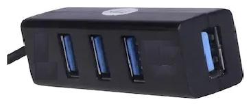 

Truetek High Speed 4 Port Usb 3 0 Hub With Switch And Led Indicator Usb Hub (Black)