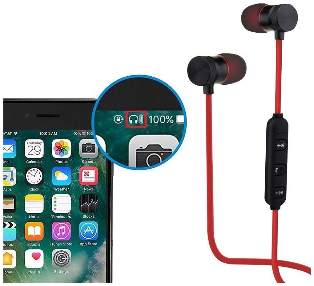 

TSV In-Ear Bluetooth Headset ( Red )