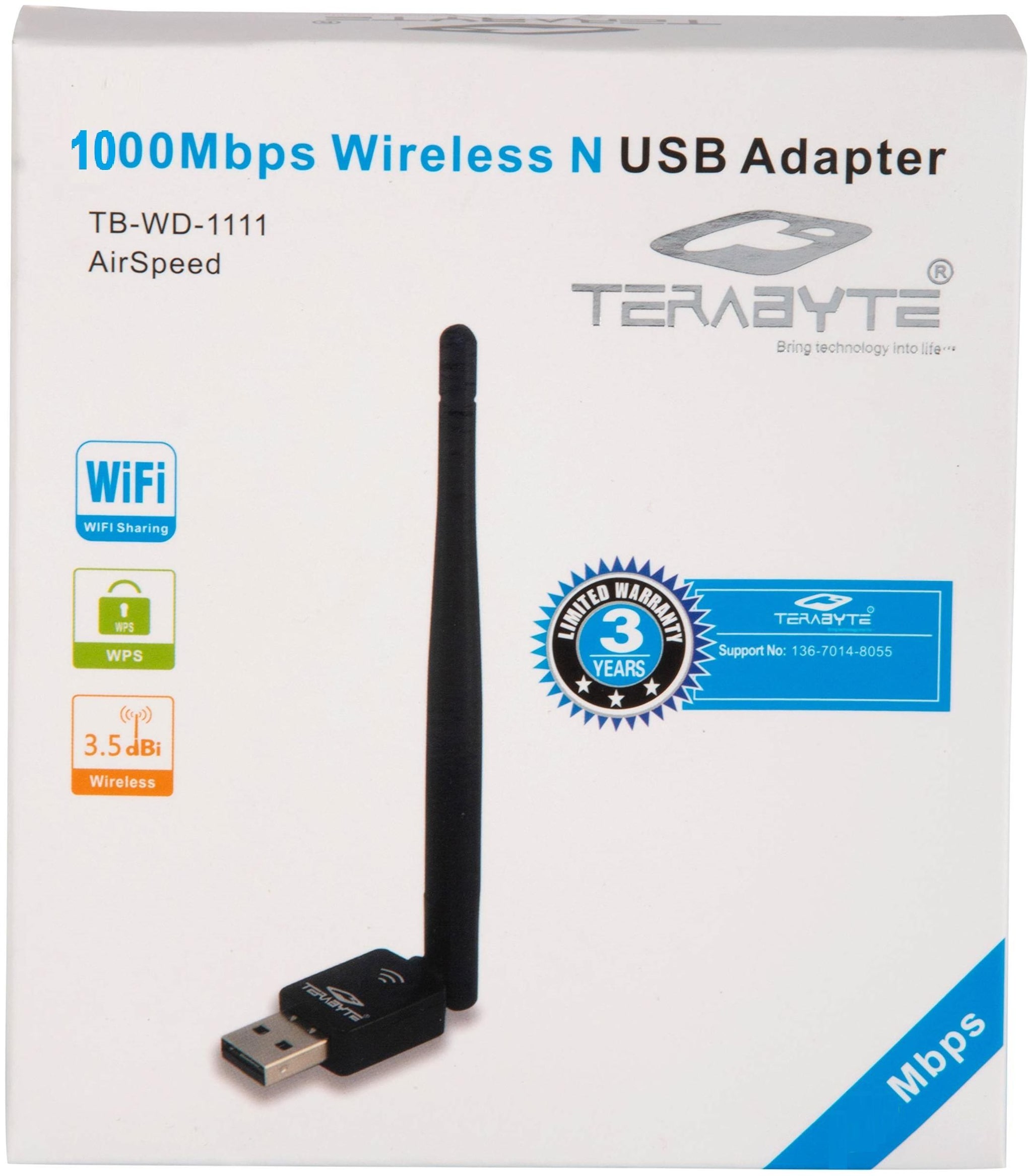 

TSV TB-WD-1111 1000 mbps Wi Fi Adapter