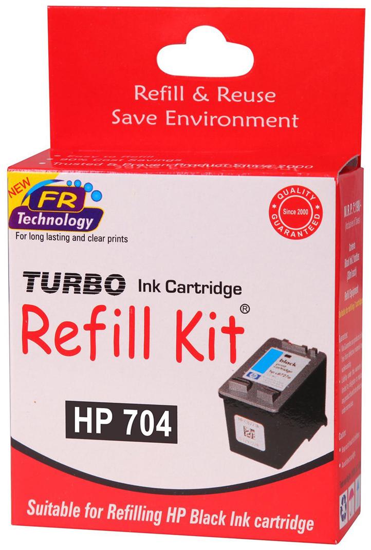 

Turbo Refill Kit For HP 704 Ink Cartridge (Black)