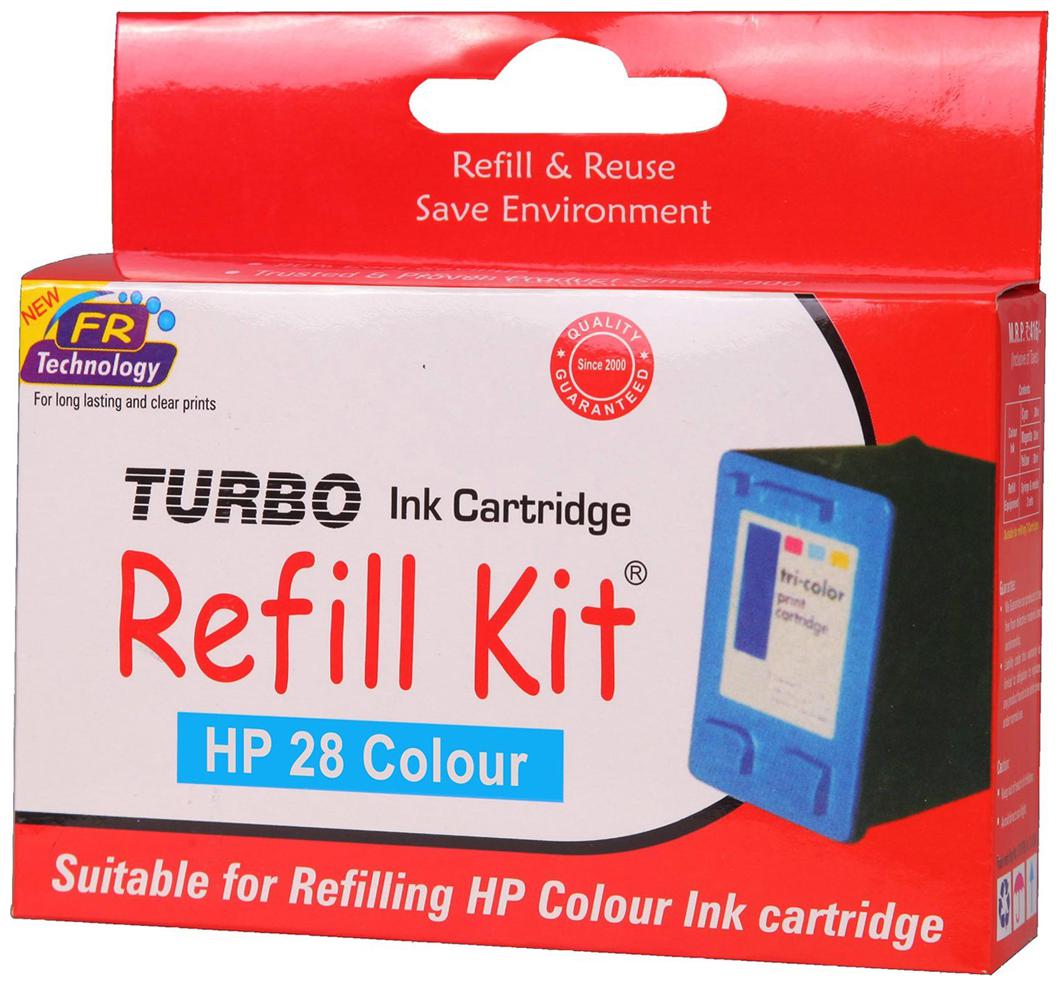 

Turbo Refill Kit For HP 28 Ink Cartridge (Multi Color)