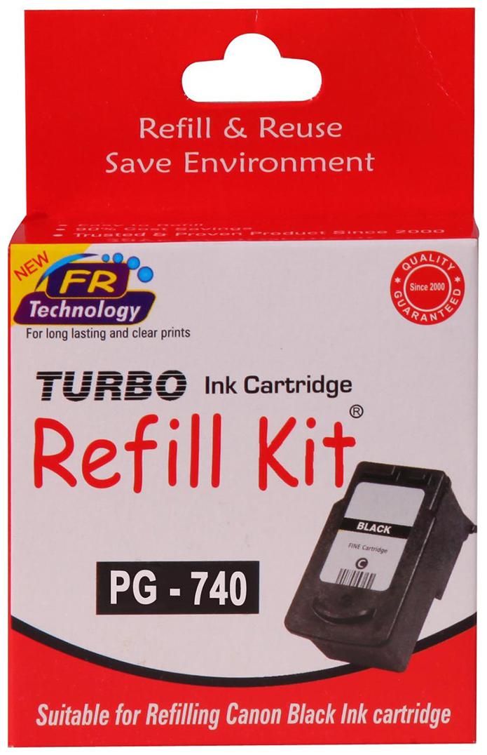 

Turbo Refill Kit For Canon Pg 740 Black Ink Cartridge (Black)