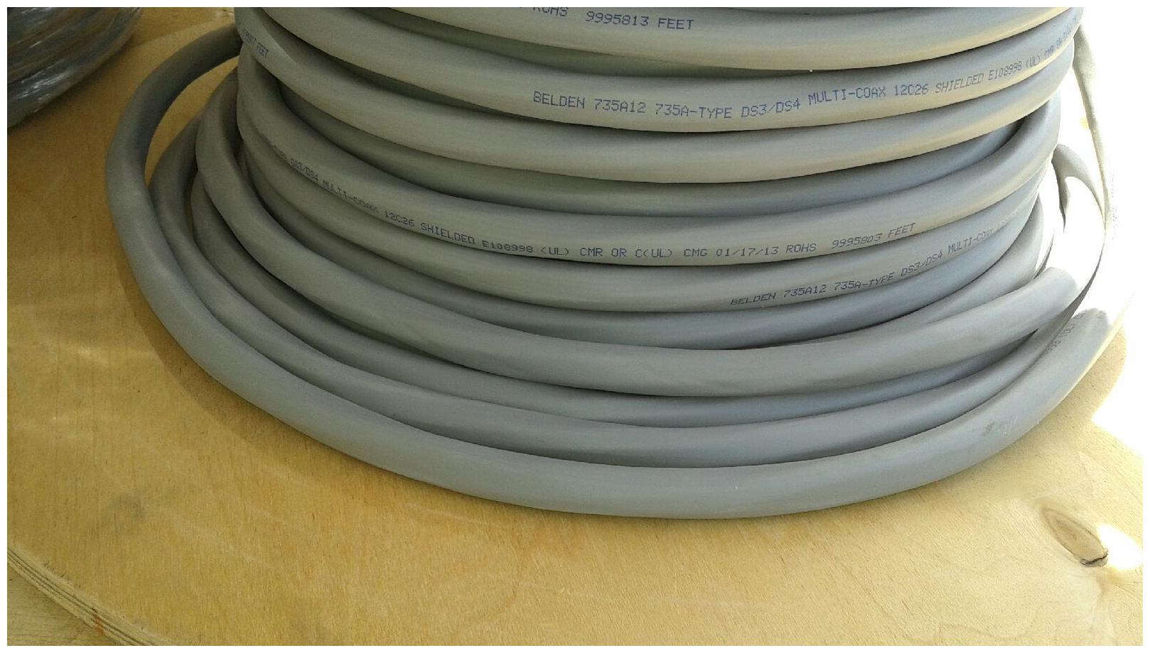 

US MADE BELDEN 12 Pack DS3 735C12 coax cable 25 FT (with out connectors)