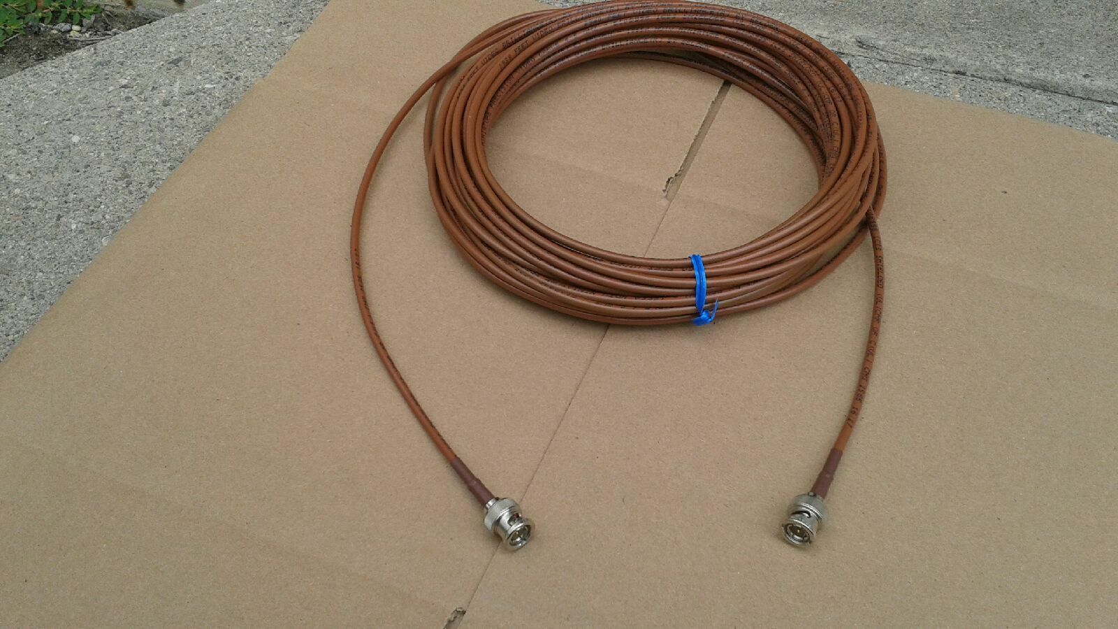 

US MADE Belden 1855A HD-SDI Cable 4 5 GHZ BNC Male to BNC Male 200FT