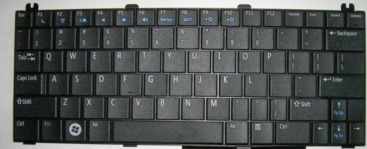 

(US) Original keyboard for DELL Inspiron 1210 PP40S Mini 1210 US layout 0945