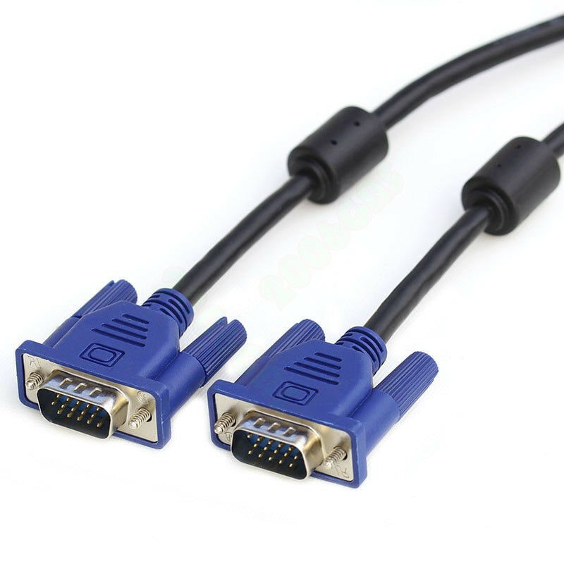 

US VGA M to Male Cable 6Ft For TV LCD CRT Monitor Projector 6 Ft 1 8 M 6F