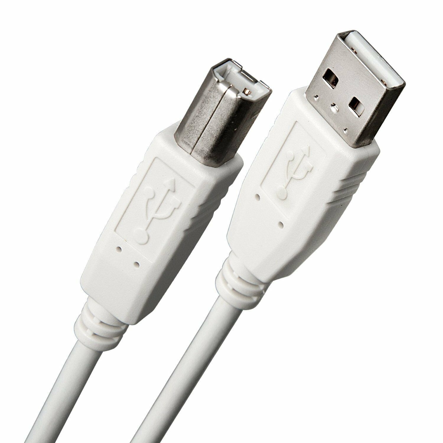 

USB 2 0 Printer Scanner Cable Type A Male to Type B Male (10ft) - White