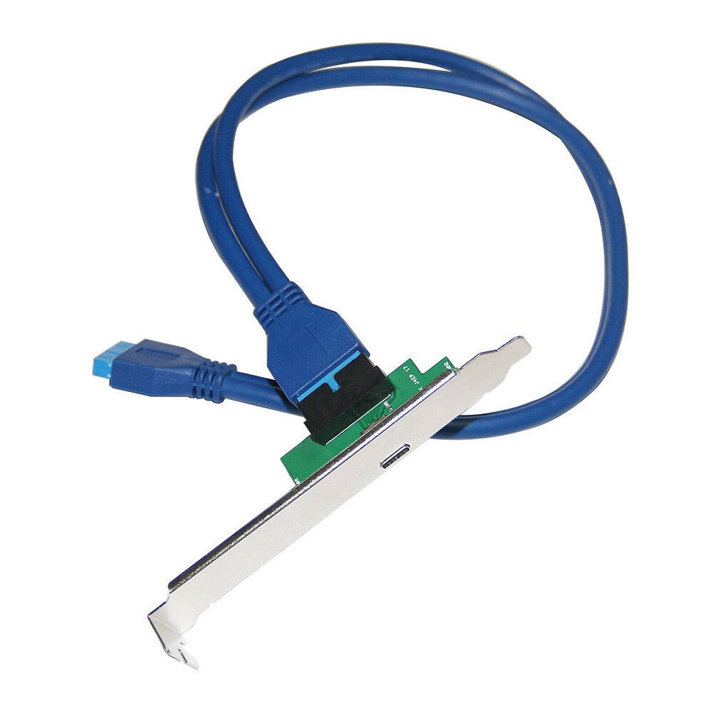 

USB 3 0 Motherboard 20 pin to USB-C 3 1 Type C 2 Port External Bracket Panel