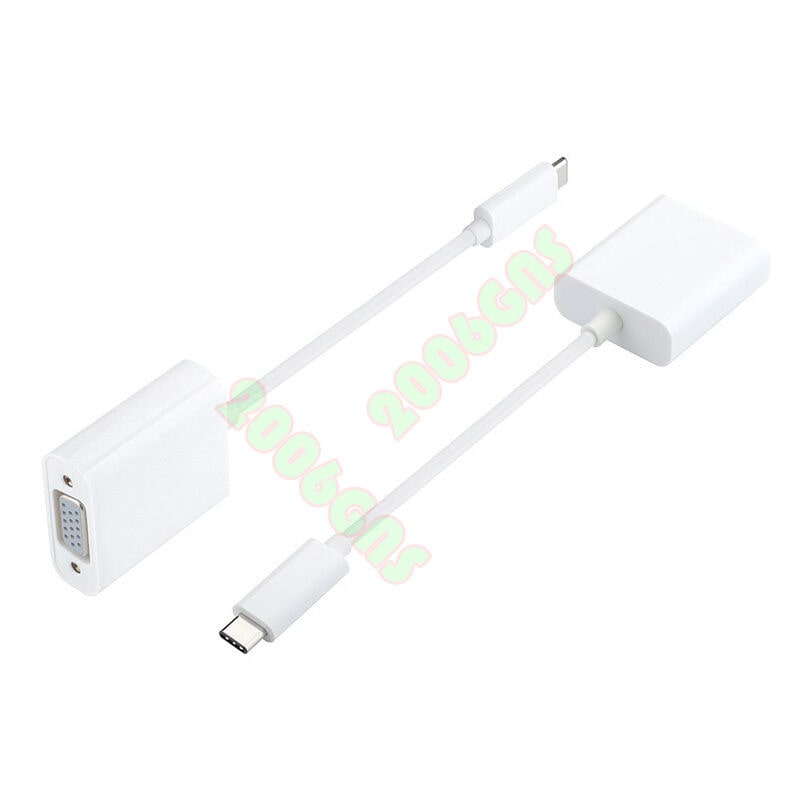

USB 3 1 USB C Type C to VGA Female Adapter Cable Connector for New Macbook