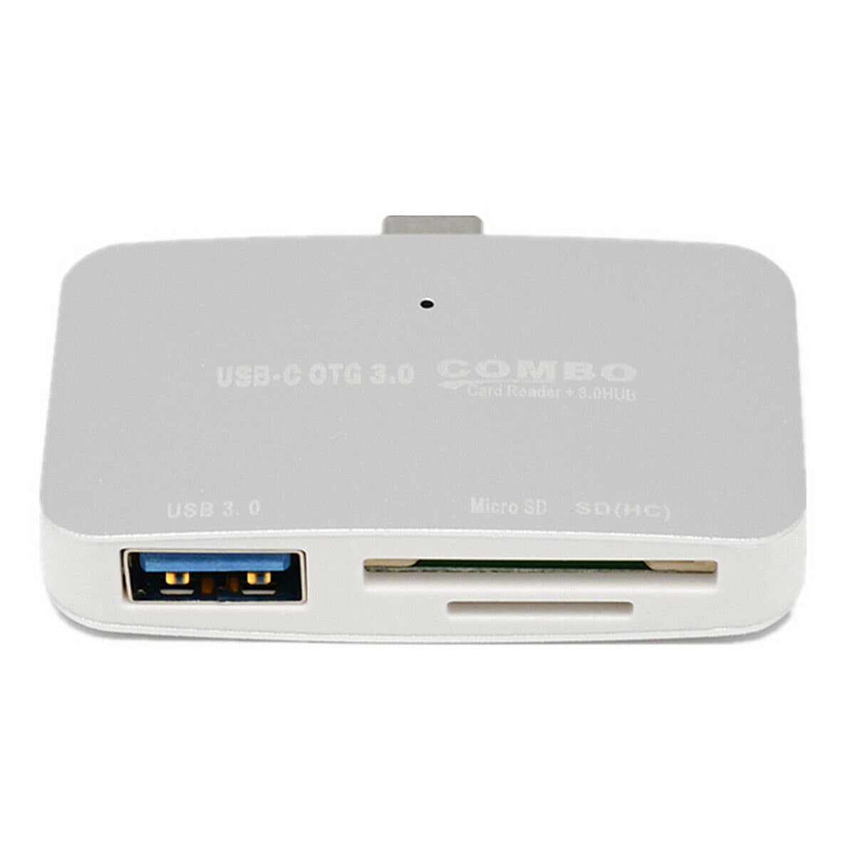 

USB-C OTG Combo w USB 3 0 SD TF Card Reader Silver