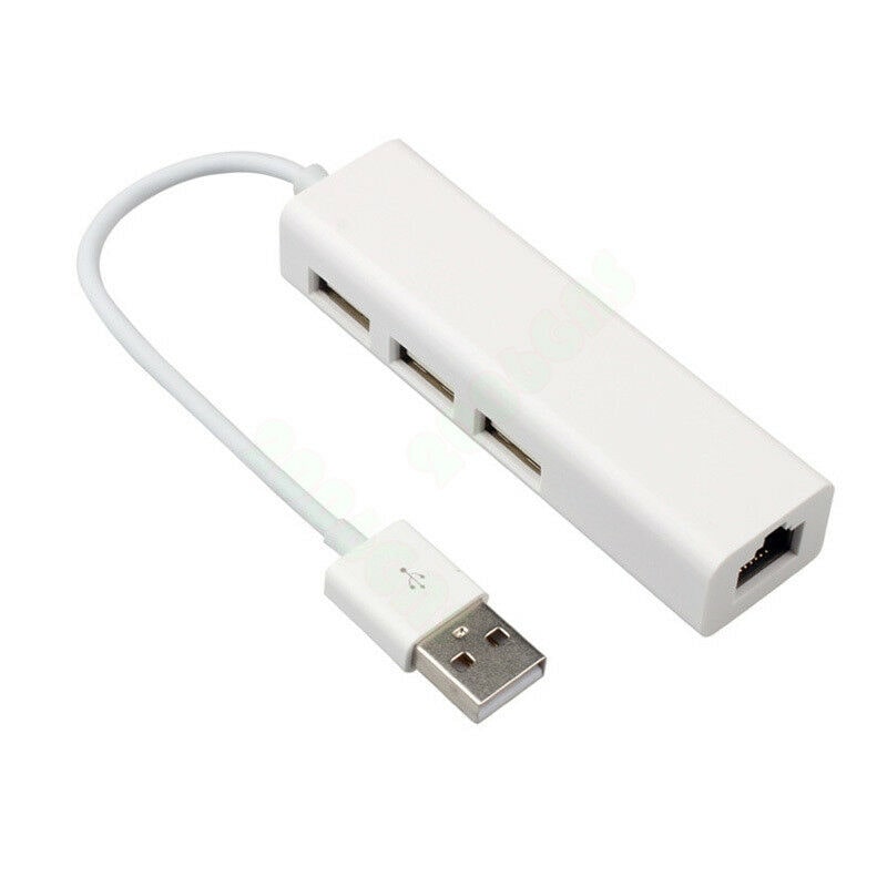 

USB to LAN Ethernet RJ45 Network Adapter with 3 Port USB 2 0 HUB Adapter