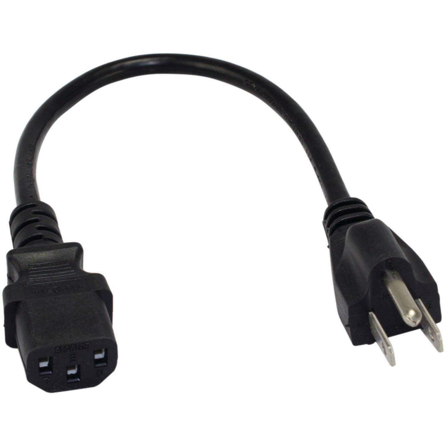 

Vericom XPS01-00940 3 Prong C13 Power Cords Black - 1 ft