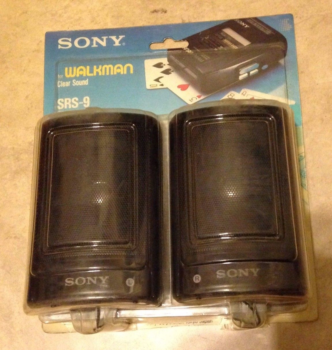 

Vintage Sony SRS-9 Walkman Speaker System Pair NEW factory sealed