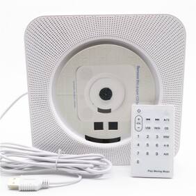 Wall Mountable CD Player Bluetooth CD Music Player with Remote Control FM Radio USB MP3 3.5MM Headphone