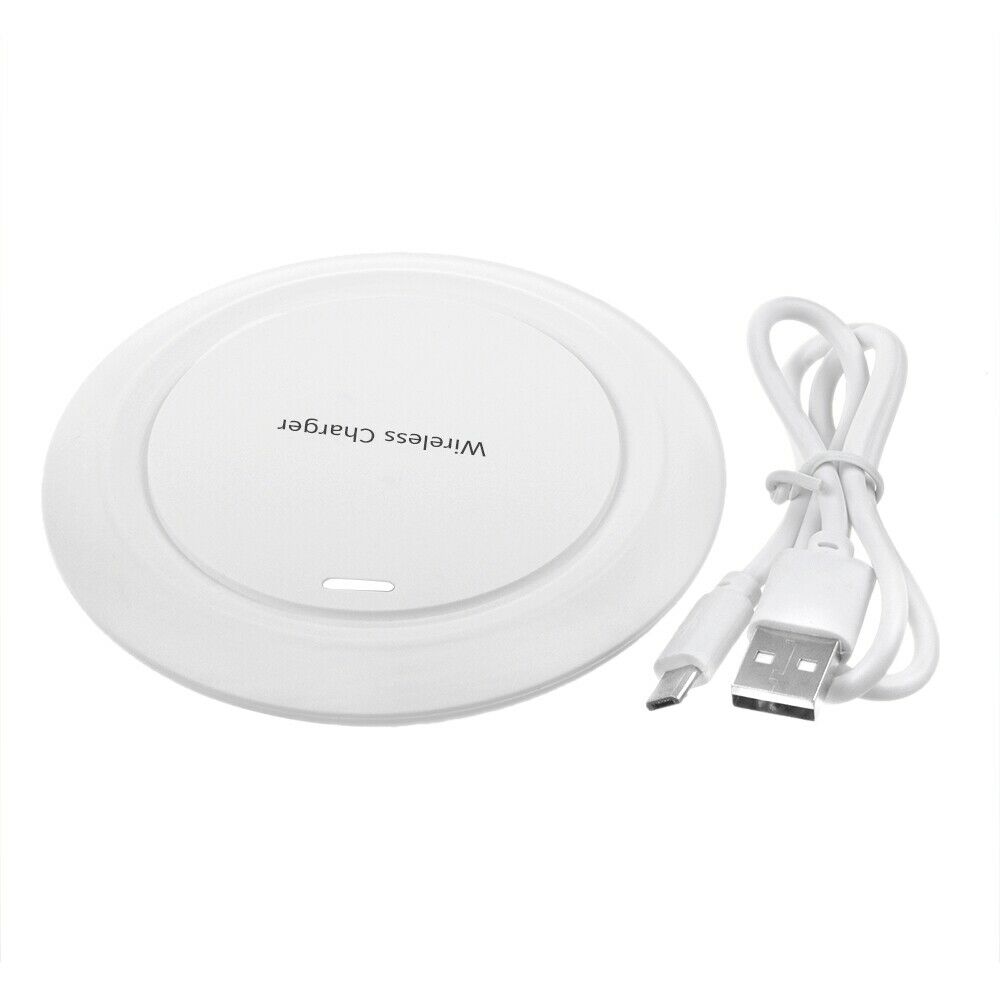 

White Qi Wireless Charging Power Charger Pad For Samsung Galaxy S7 G930V G930F