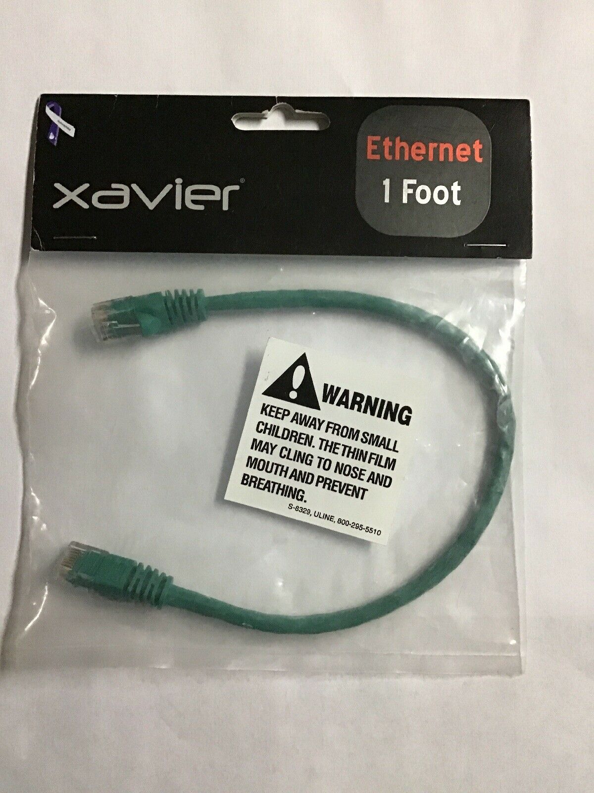 

Xavier CAT5GN-01 1 FT Green Ethernet Cat5e Network Cable