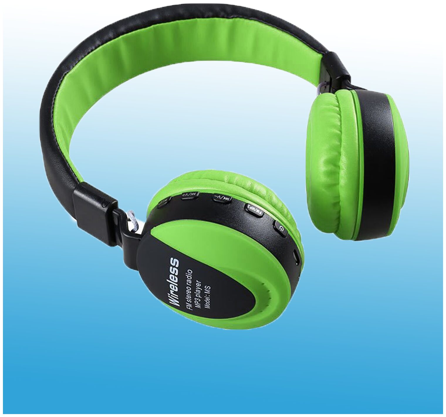 

XBUZZ XMS-771G Over-Ear Bluetooth Headset ( Black Green )