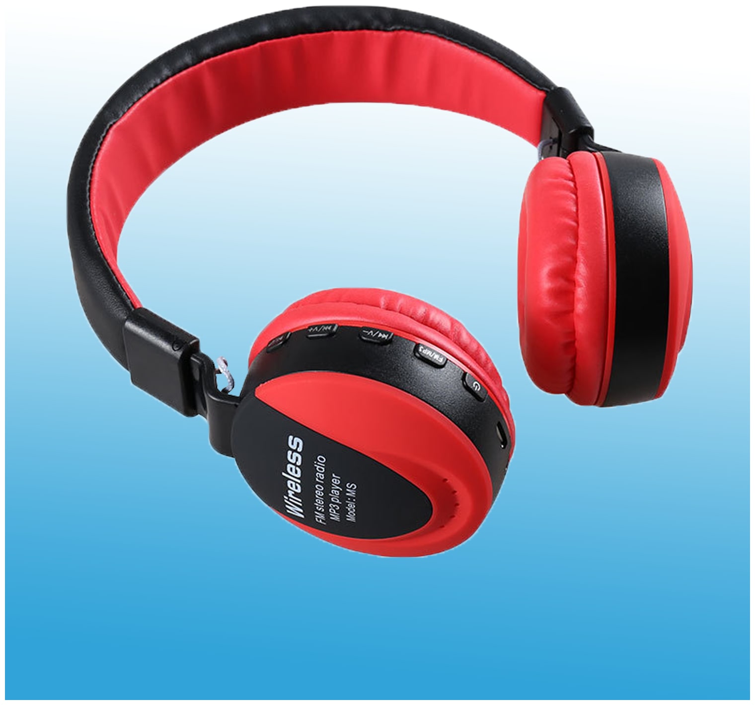 

XBUZZ XMS-771R Over-Ear Bluetooth Headset ( Red Black )