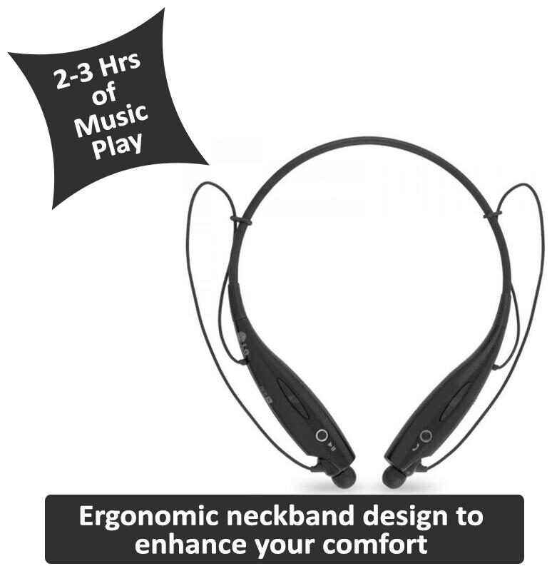 

ZAUKY In-Ear Bluetooth Headset ( Black )