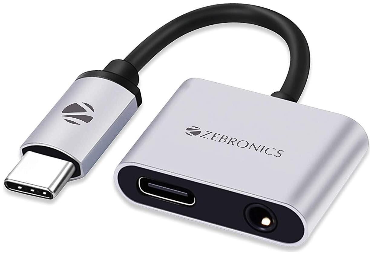 

Zebronics 2 in 1 USB Type C Multiport Adapter - Zeb TA100AP