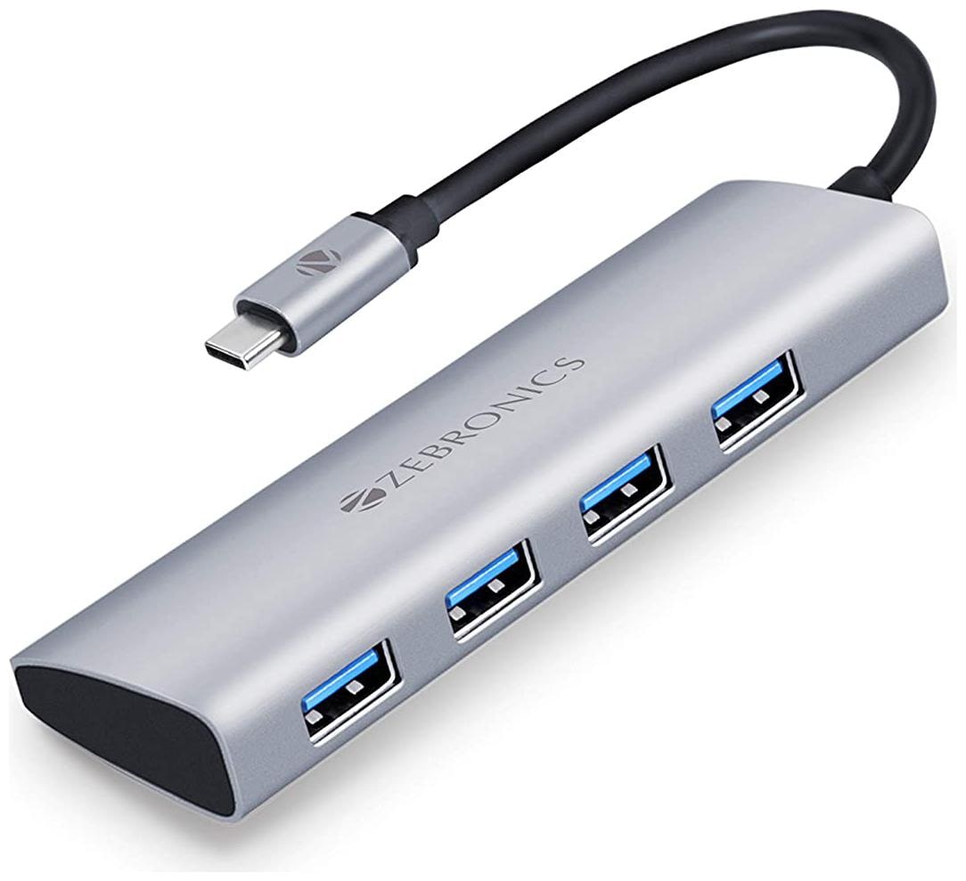 

Zebronics 4-in-1 USB Type C Multiport Adapter - Zeb TA500U
