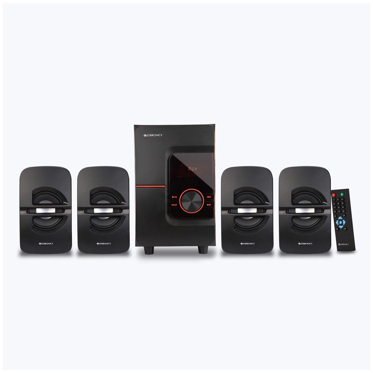 

Zebronics ZEB-BT4444RUCF 4 1 Speaker system