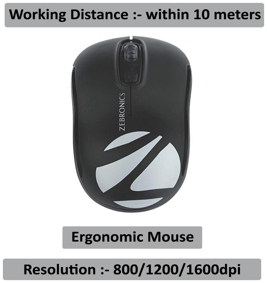 

Zebronics Dash Wireless Wireless Mouse ( Black )