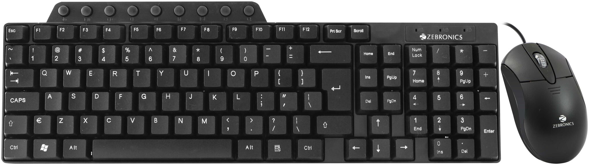 

Zebronics Judwaa 555 Wired Keyboard Mouse Set ( Black )