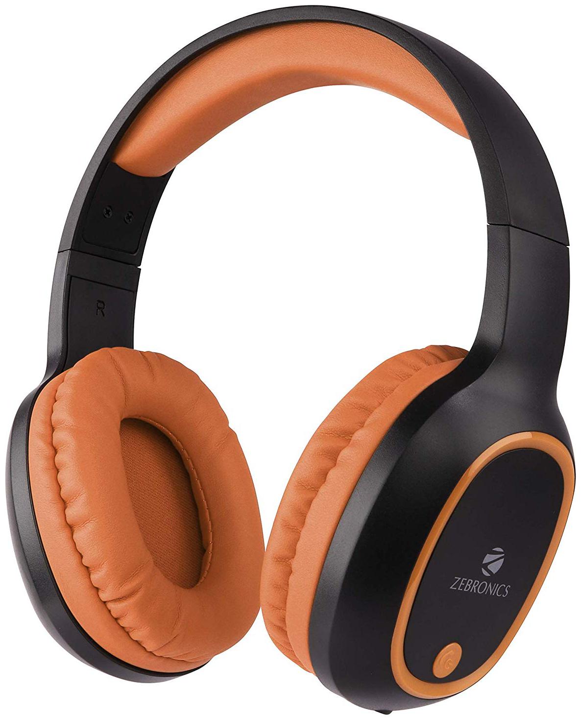 

Zebronics ZEB-THUNDER Over-Ear Bluetooth Headset ( Orange Black )