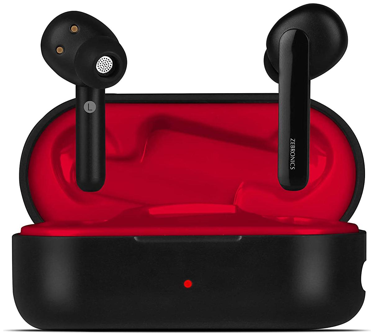 

Zebronics Zeb-Sound Bomb True Wireless Bluetooth Headset ( Black Red )