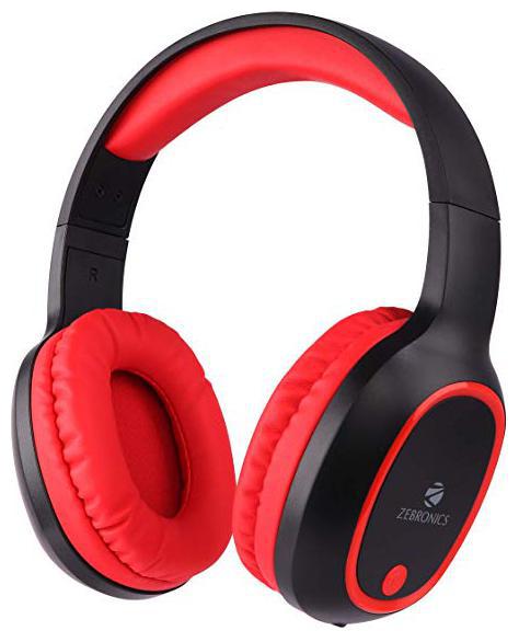 

Zebronics ZEB-THUNDER Over-Ear Bluetooth Headset ( Black Red )