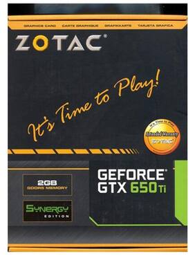 Zotac NVIDIA GTX 650 Ti 128-bit/2 GB GDDR5 Graphics Card