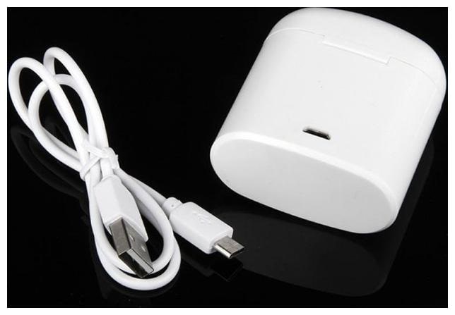 

ZULX i7 i7S TWS Twins Mini Bluetooth Earphone Wireless Headphone With Charger Dock Earbuds V4 2 Stereo Headset For All Bluetooth Phones In-Ear Bluetooth Headset ( White )