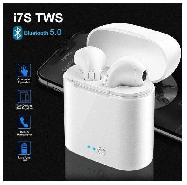 

ZULX I7S TWS Wireless Bluetooth Headphones Earbuds Earphones with Charging Box Twins Mini Bluetooth Earbuds for X IOS Android with In-Ear Bluetooth Headset ( White )