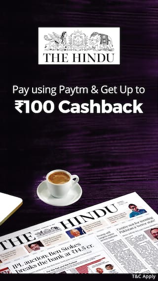 Pay with Paytm and get 5% cashback for The Hindu subscription