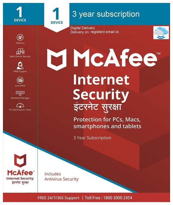 

McAfee Internet Security - 1 User 3 Years (Email delivery- No CD)