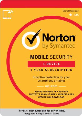 Norton Mobile Security - 1 pc - 1 Year - (Email Delivery in 2 hours- No CD)