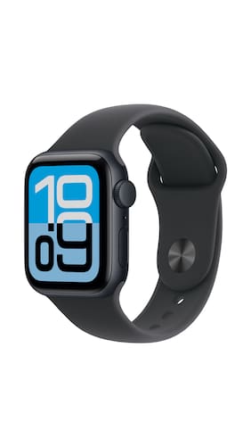 Apple Watch SE 3 GPS 44mm Midnight Aluminium Case with Midnight Sport Band - S/M_MEHN4HN/A