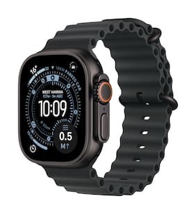 Apple Watch Ultra 3 GPS + Cellular 49mm Black Titanium Case with Black Alpine Loop - Small