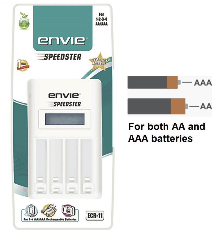 

Envie Speedster ECR-11 Battery Charger (White)