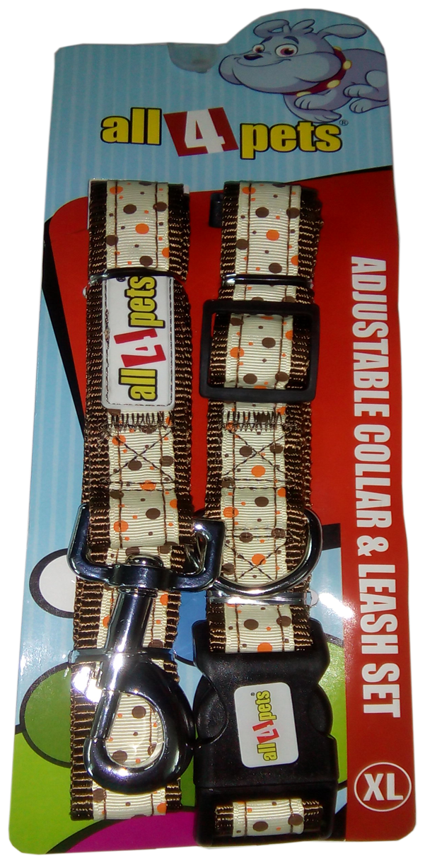 

1 COLLAR LEASH SET (PRINTED) (NYLON)