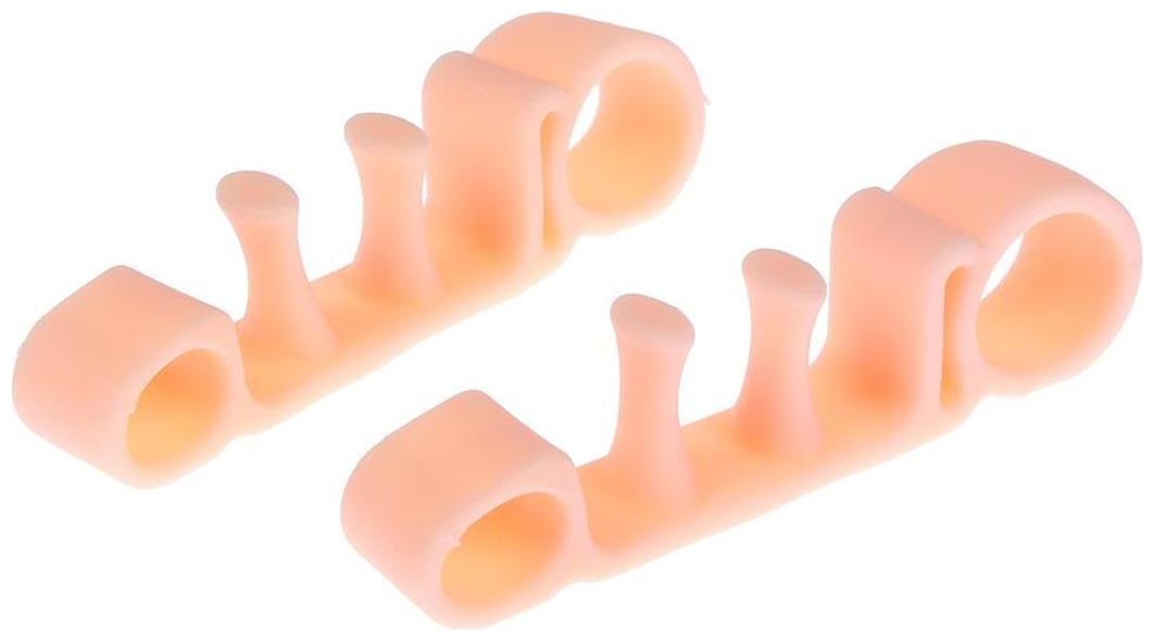 

1 Pair Toe Separator Bunion Corrector Straightener Toe Spacers (Beige)