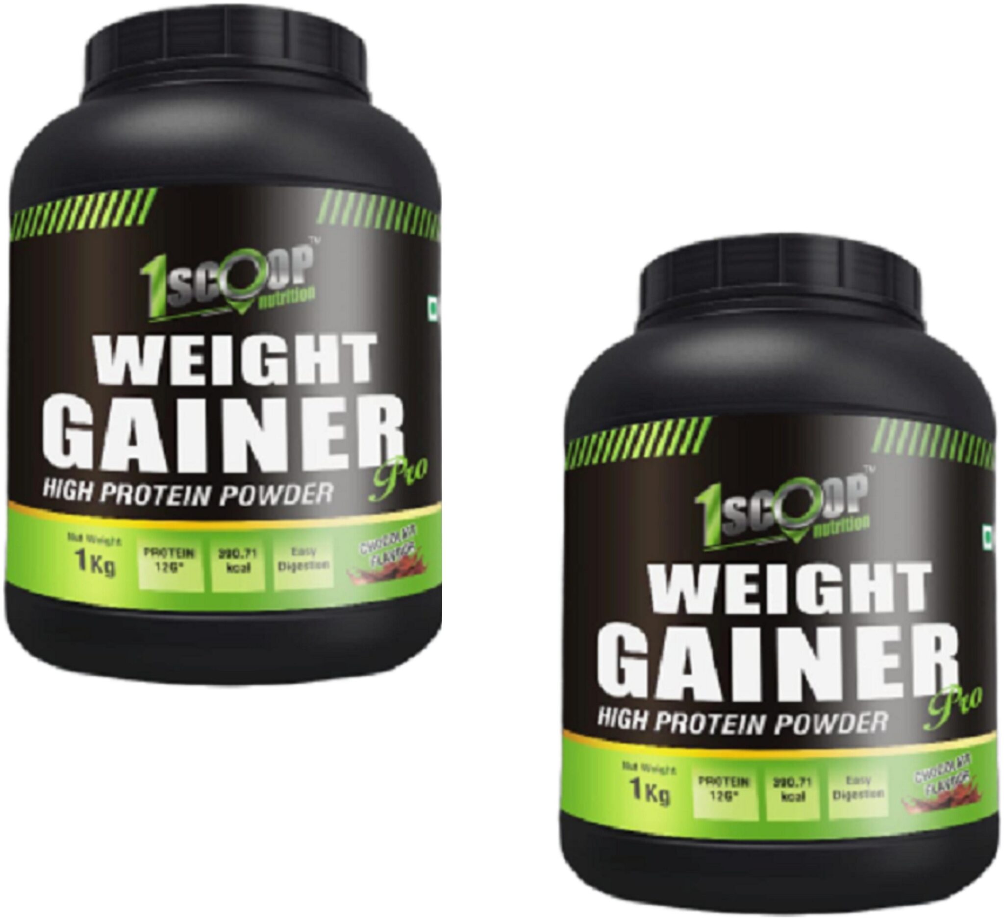 

1 Scoop Nutrition - Chocolate Weight Gainer Weight Gainer Pro with Digestive Enzymes Vitamins Minerals (Weight Gainer 1 kg 1kg)combo