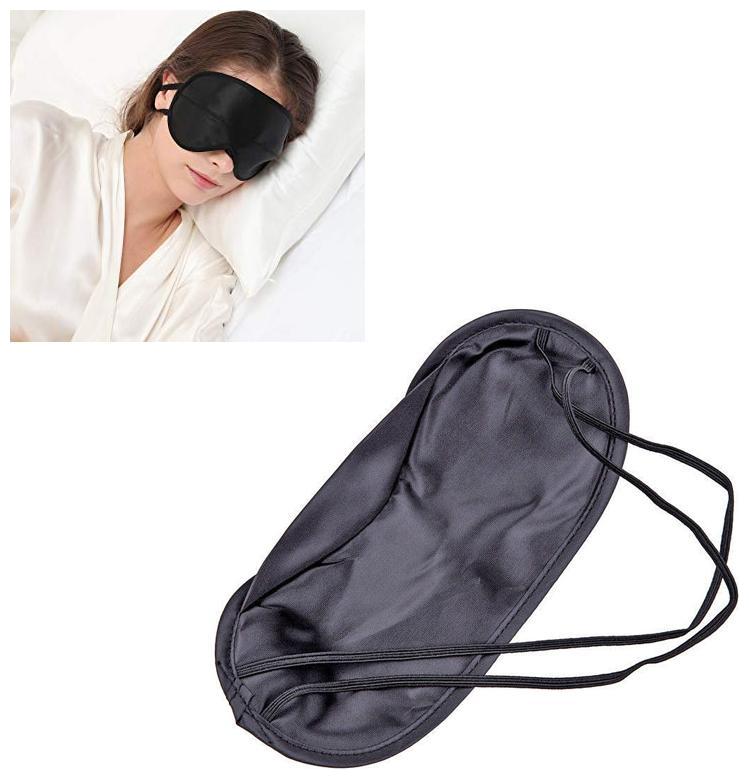 

100 Silk Super Smooth Sleep Mask and Blind Fold (Star) Super Smooth Sleep Mask with Adjustable Strap and Blind Fold Eye Mask (Black)