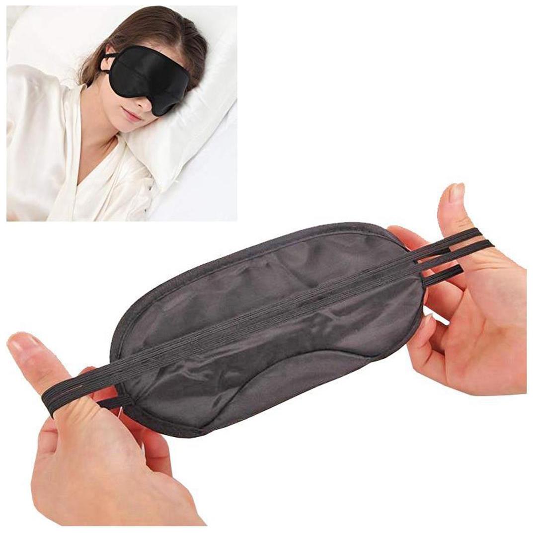

100 Silk Super Smooth Sleep Mask and Blind Fold (Star) Super Smooth Sleep Mask with Adjustable Strap and Blind Fold Eye Mask (Black)