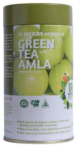 

18 Herbs Organics Green Tea With Amla 50 g