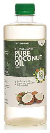 

18 Herbs Pure Coconut Oil - Cold Pressed 500 ml