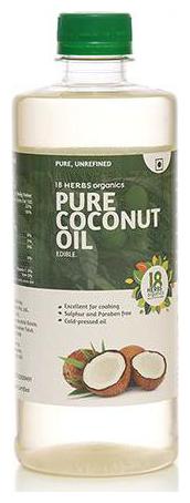 

18 Herbs Pure Coconut Oil - Cold Pressed 500 ml