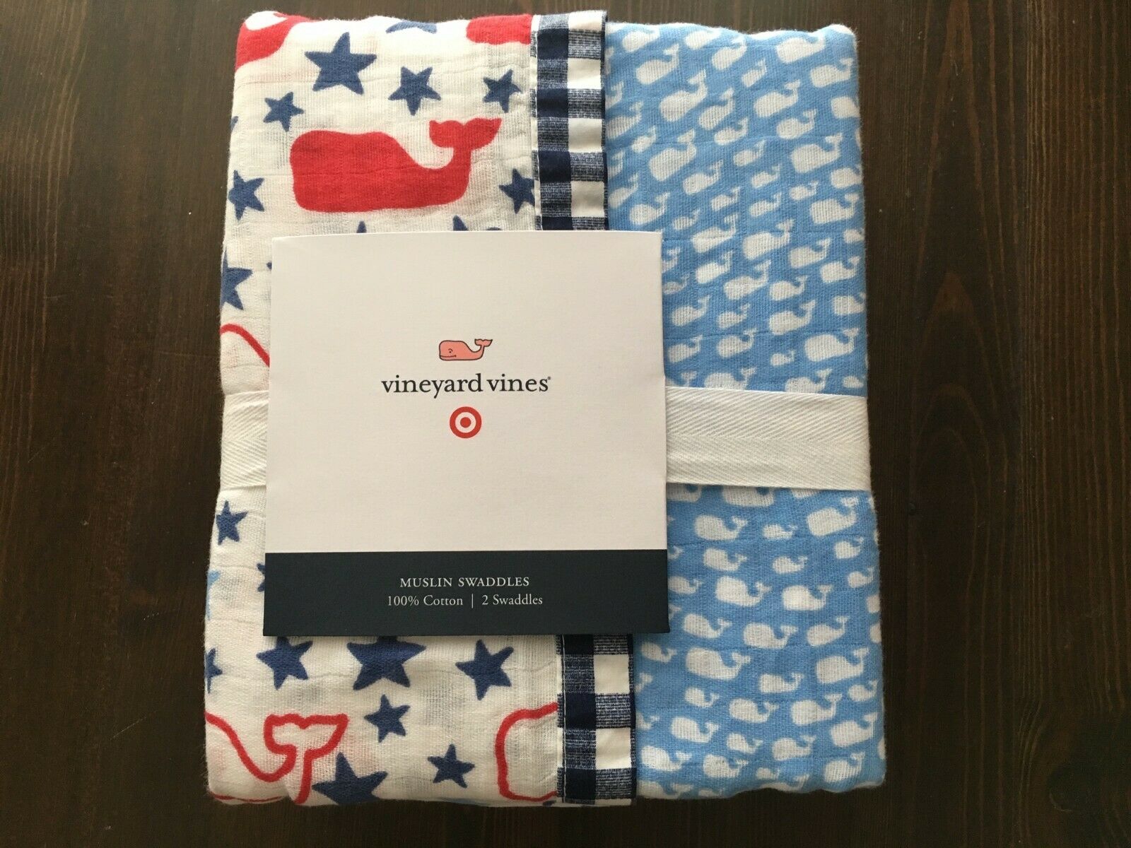 whale swaddle blanket